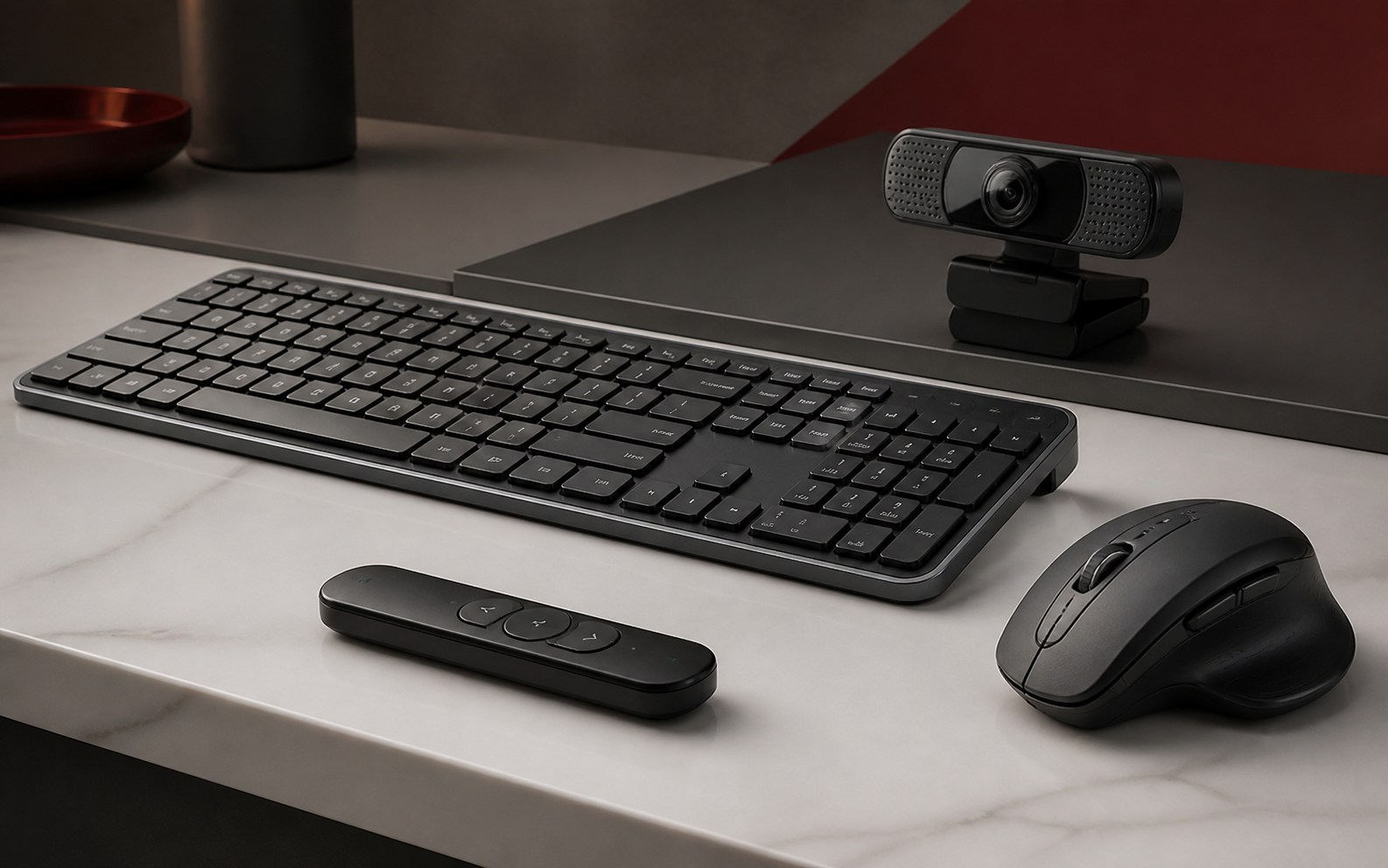 Organised connectivity peripherals completing a professional user setup